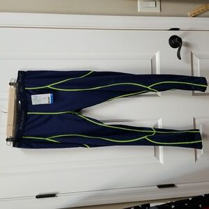 Baleaf Men's Joggers - Navy and Neon Green